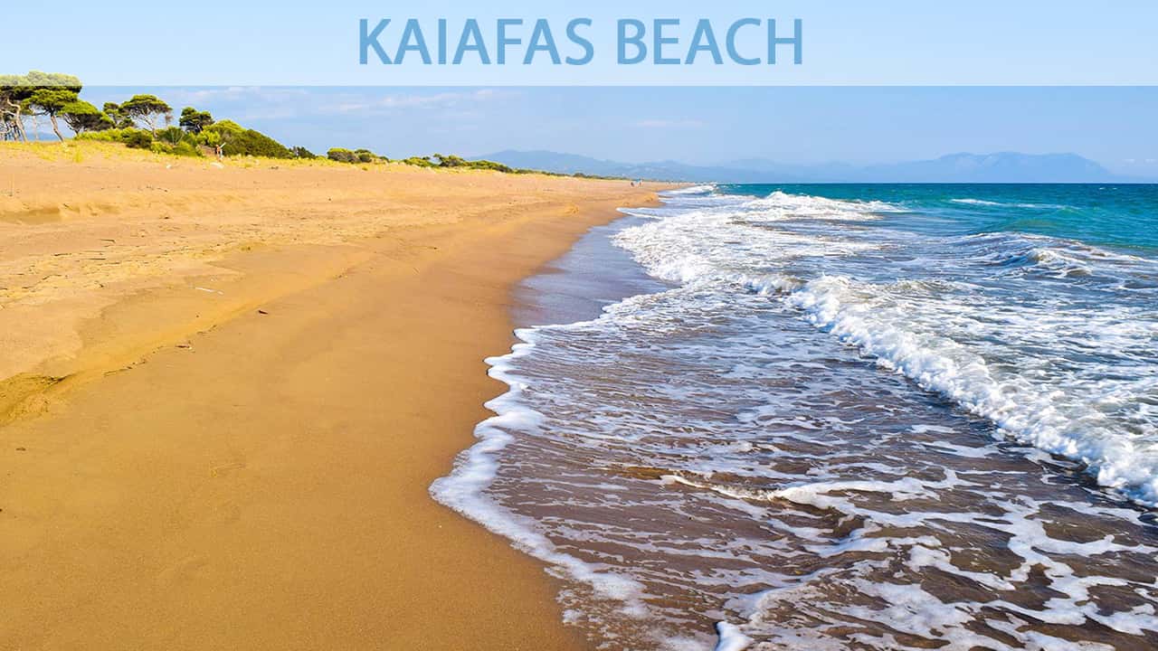 Kaiafas beach and kaifas lake - attraction near Olympia Greece